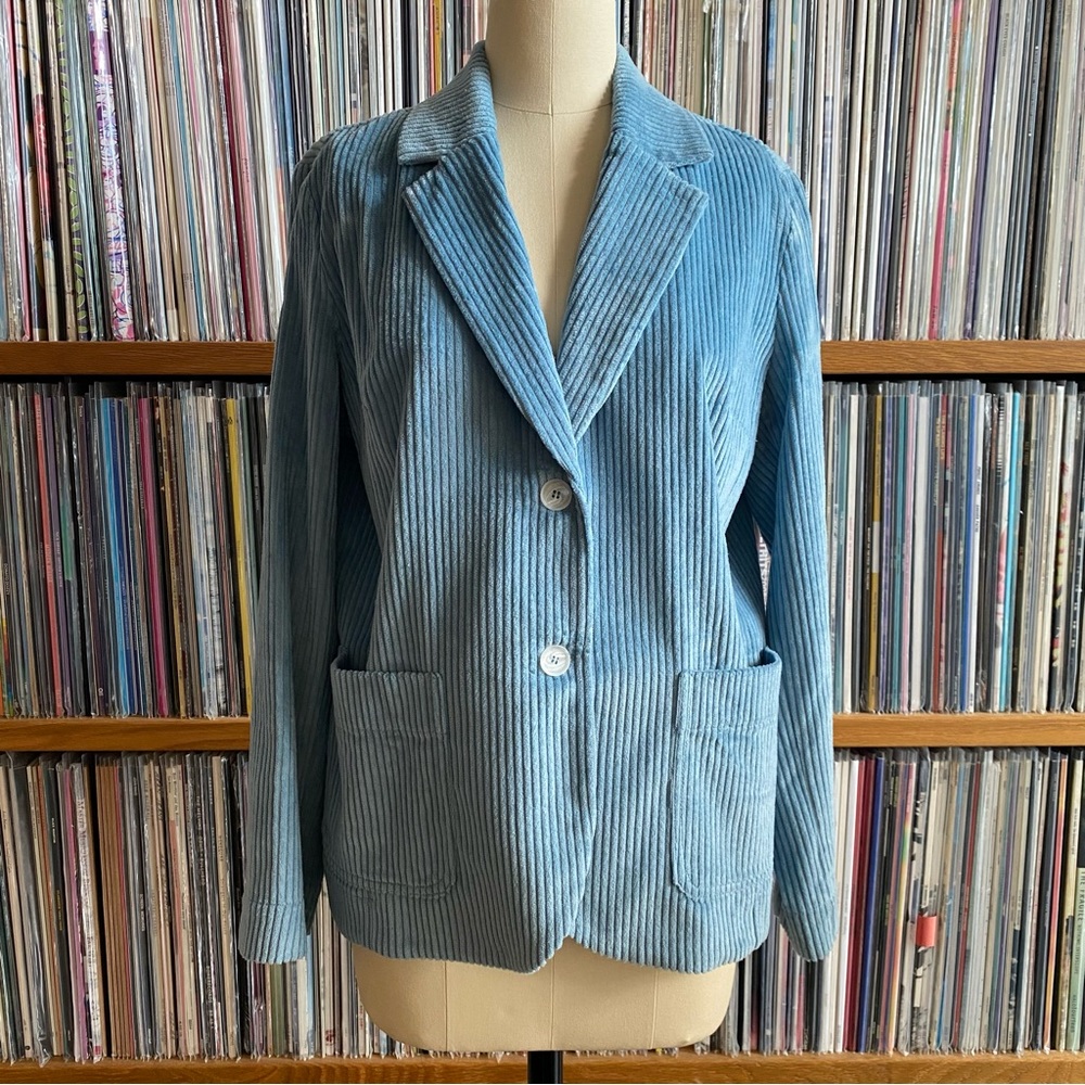 NWT OFFON Baby Blue Corduroy Jacket/Blazer size SMALL